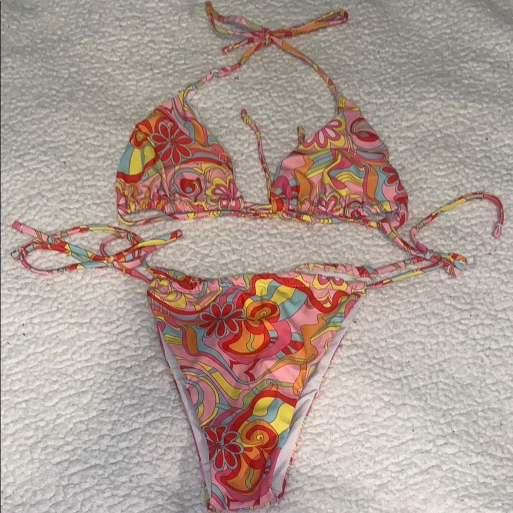 Colorful Floral Bikini Set